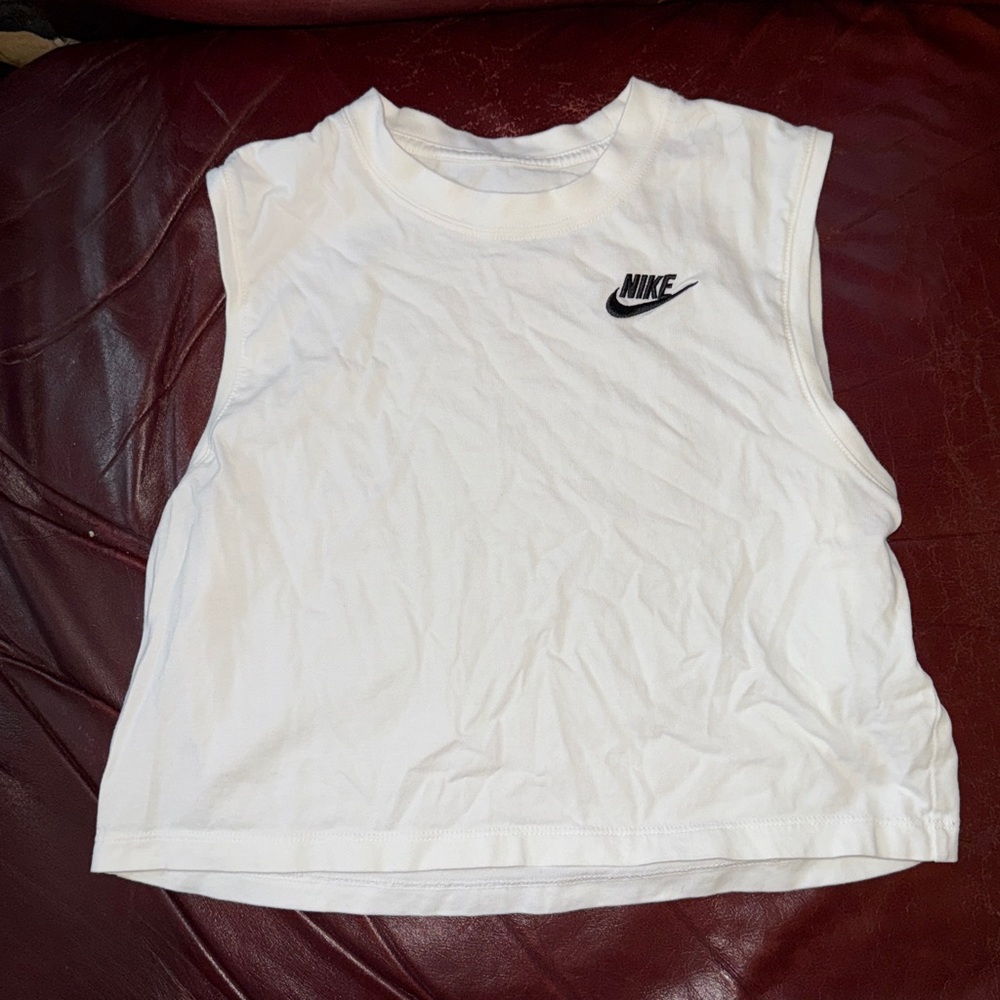 Nike White Sleeveless Top